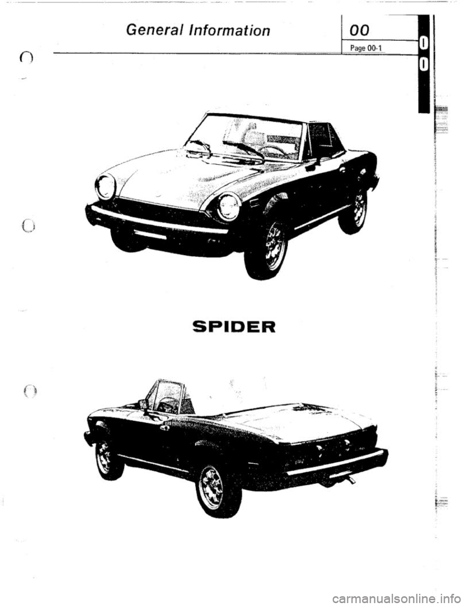 FIAT 124 SPIDER 1975 Service Manual FIAT 124 SPIDER 1975 Service Manual