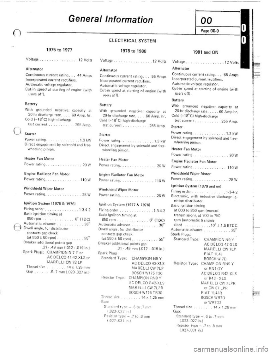FIAT 124 SPIDER 1975 Service Manual FIAT 124 SPIDER 1975 Service Manual