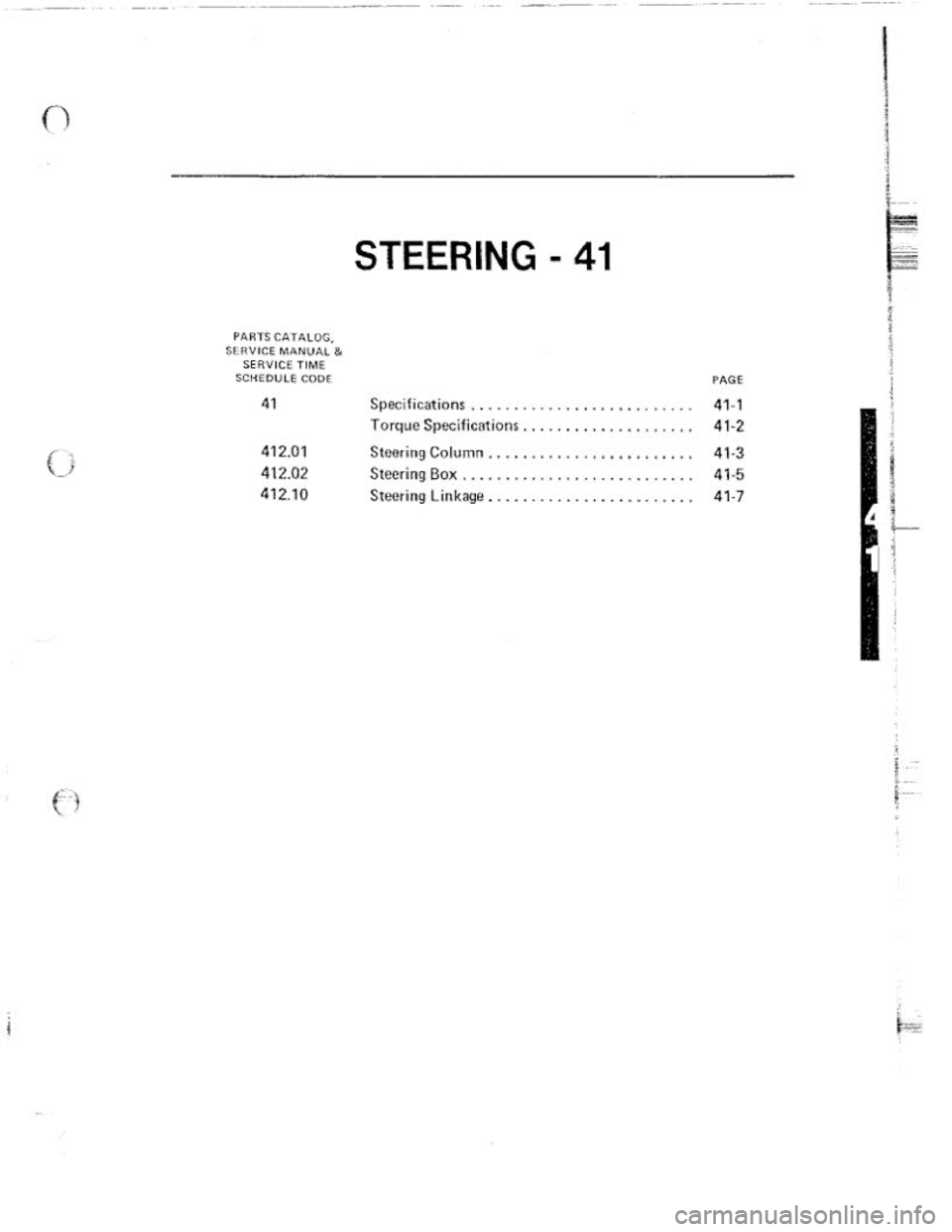 FIAT 124 SPIDER 1975 Service Manual FIAT 124 SPIDER 1975 Service Manual