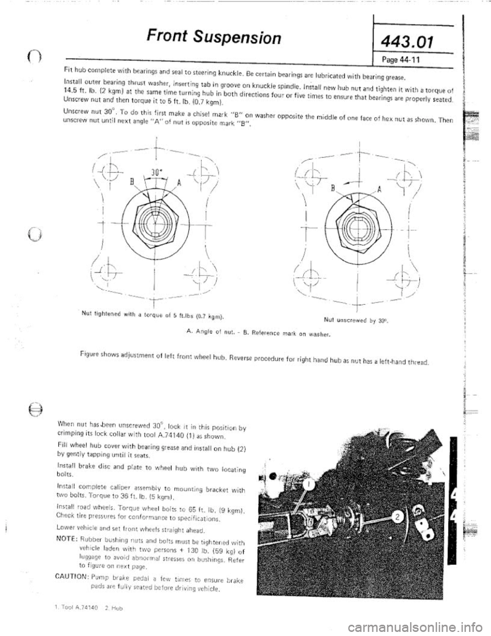 FIAT 124 SPIDER 1975 Service Manual FIAT 124 SPIDER 1975 Service Manual