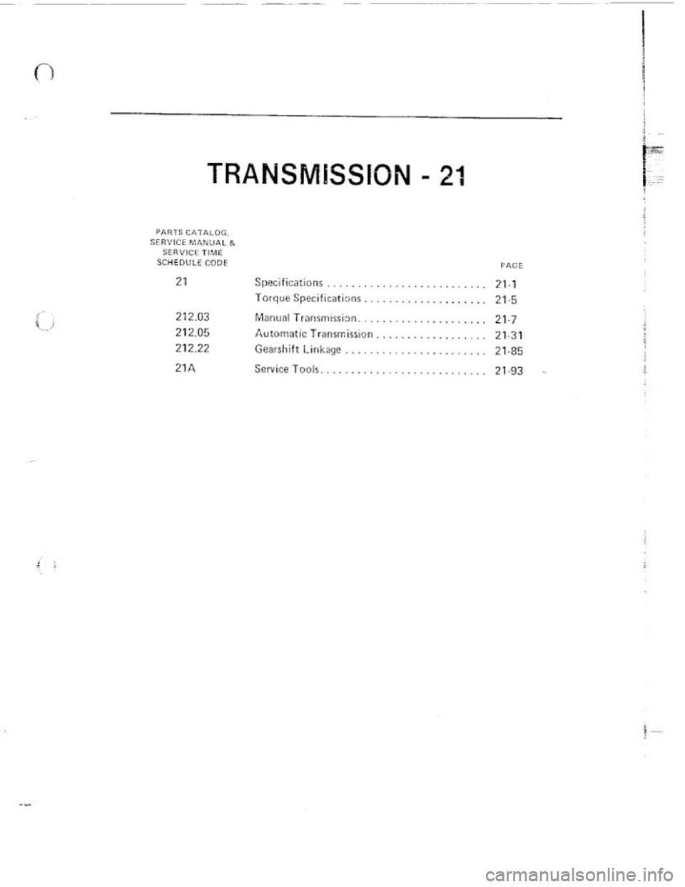 FIAT 124 SPIDER 1975 Service Manual FIAT 124 SPIDER 1975 Service Manual
