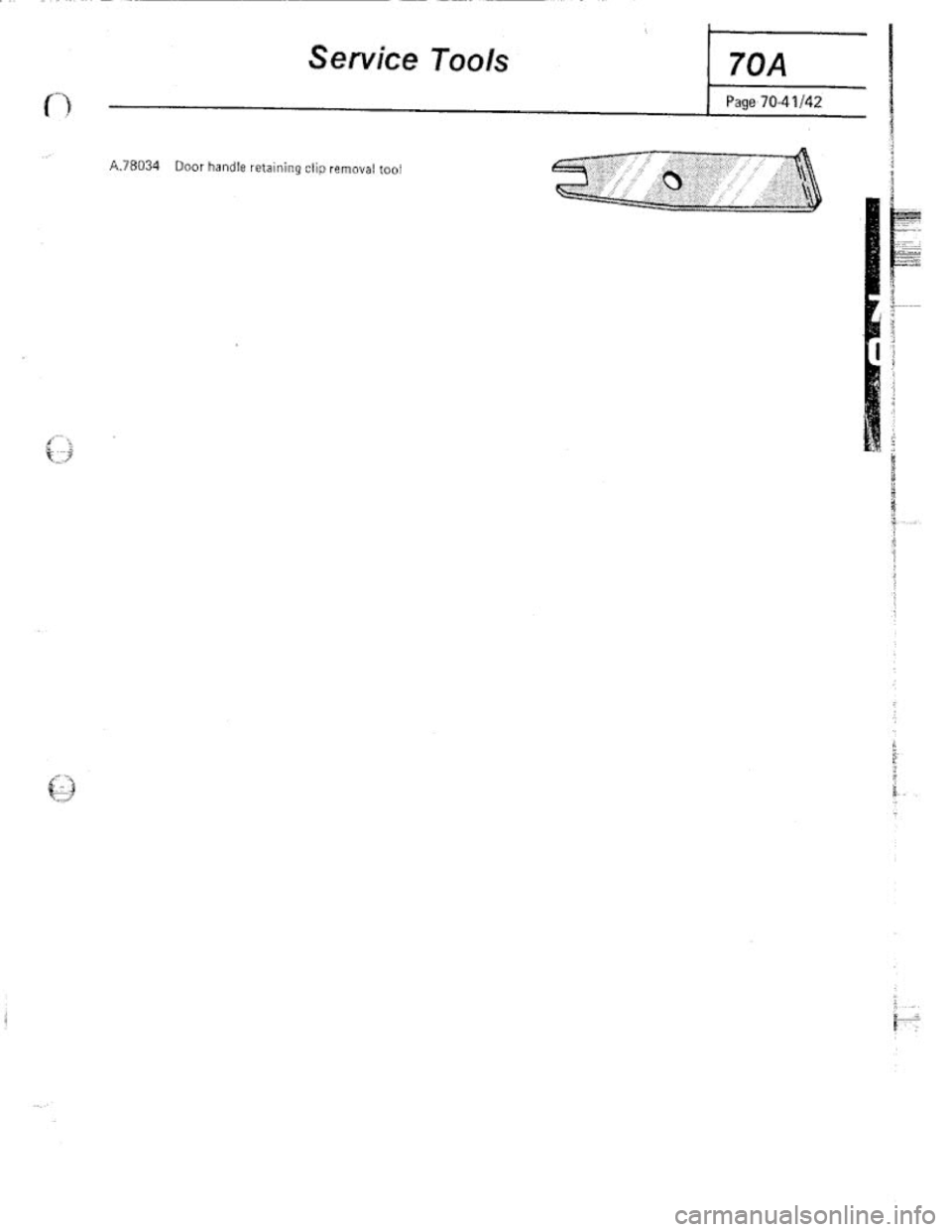 FIAT 124 SPIDER 1975 Owners Manual FIAT 124 SPIDER 1975 Owners Manual