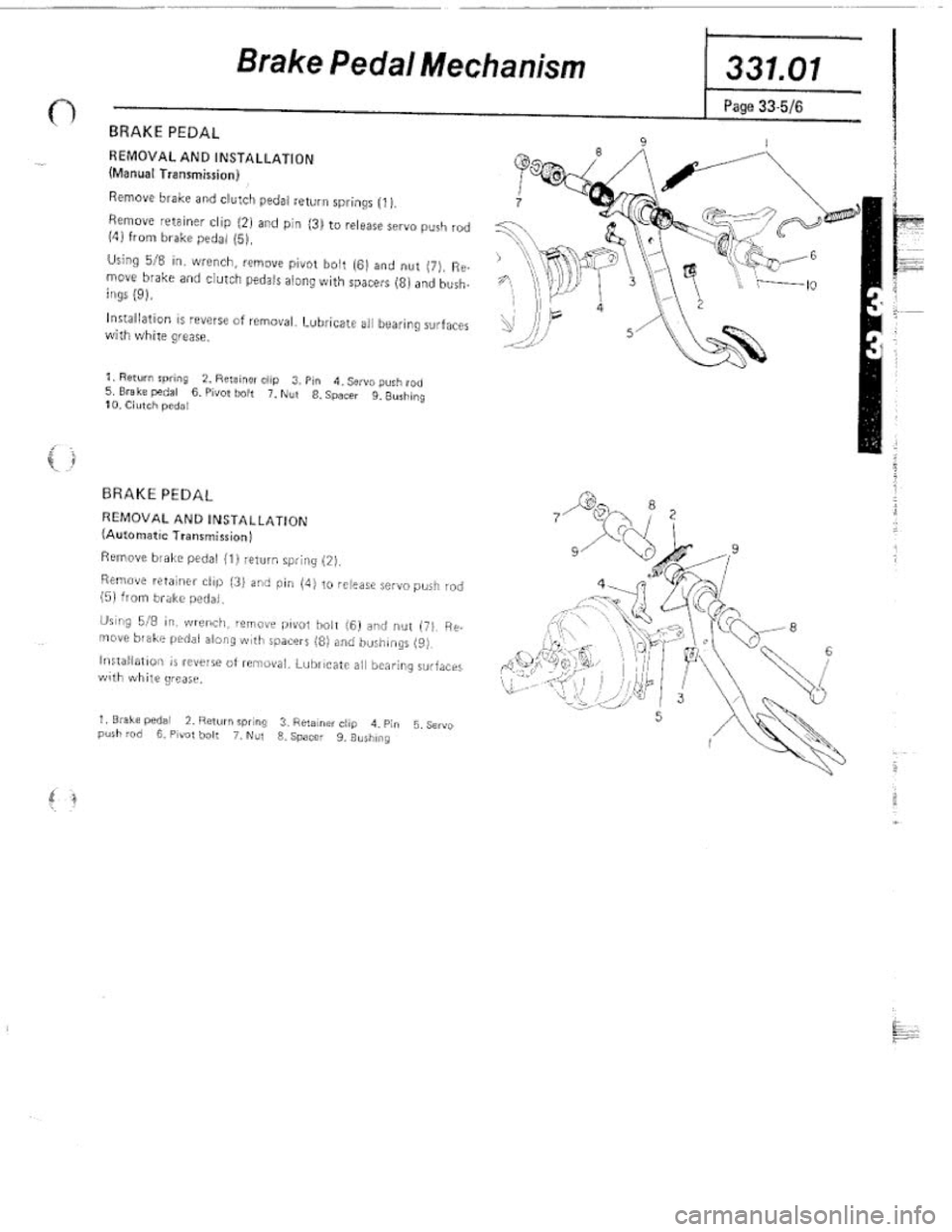 FIAT 124 SPIDER 1975 Owners Manual FIAT 124 SPIDER 1975 Owners Manual