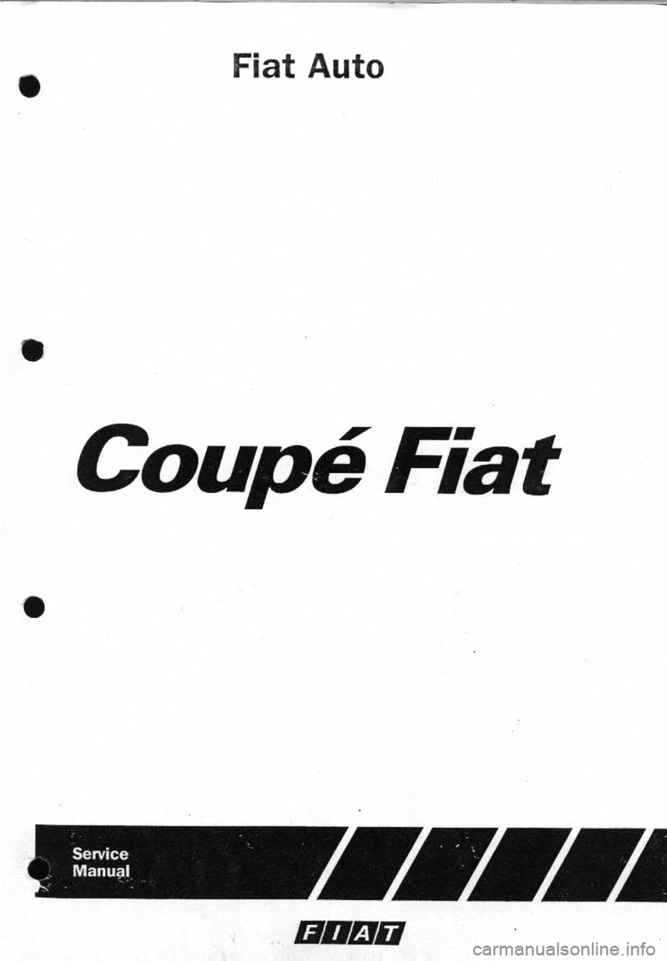 FIAT COUPE 1995 Workshop Manual FIAT COUPE 1995 Workshop Manual