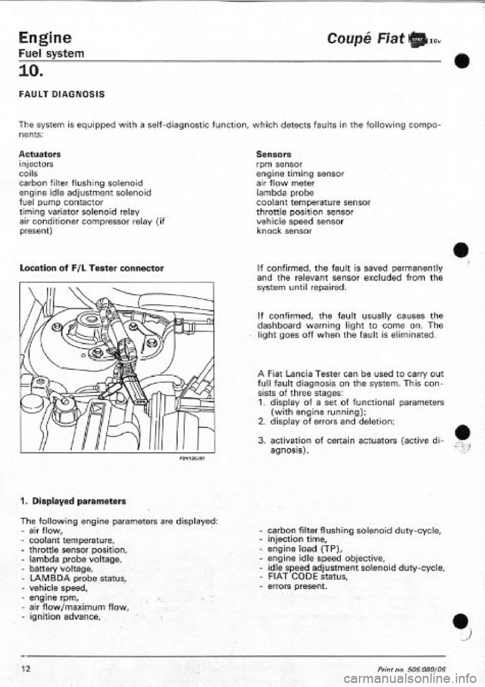 FIAT COUPE 1995 Workshop Manual FIAT COUPE 1995 Workshop Manual