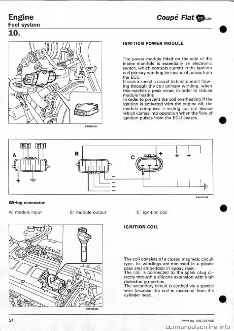 FIAT COUPE 1995 Workshop Manual FIAT COUPE 1995 Workshop Manual