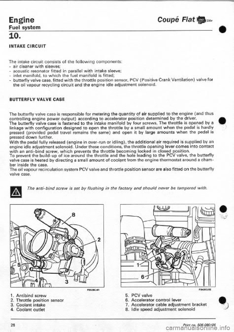 FIAT COUPE 1995 Workshop Manual FIAT COUPE 1995 Workshop Manual