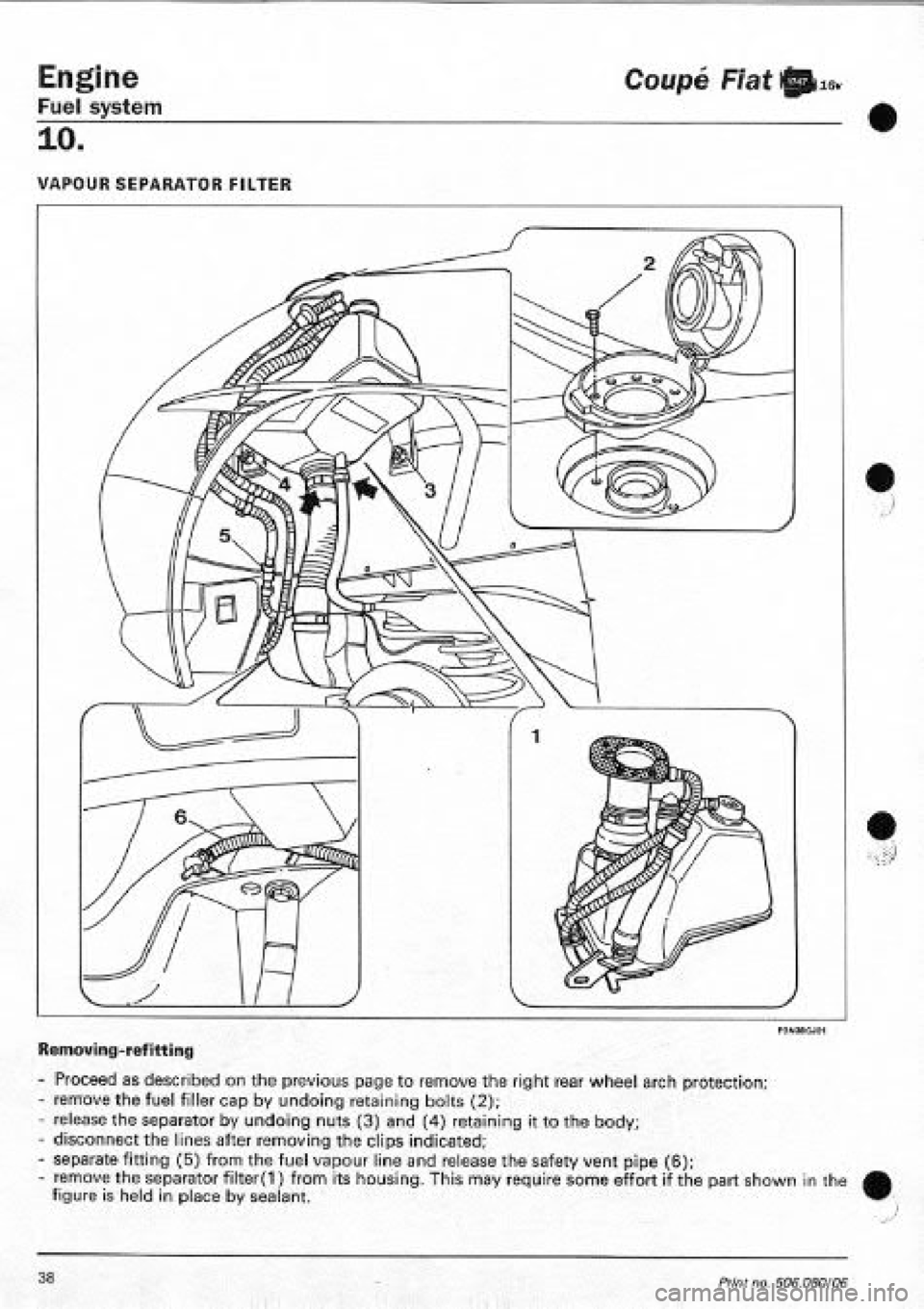 FIAT COUPE 1995 Workshop Manual FIAT COUPE 1995 Workshop Manual