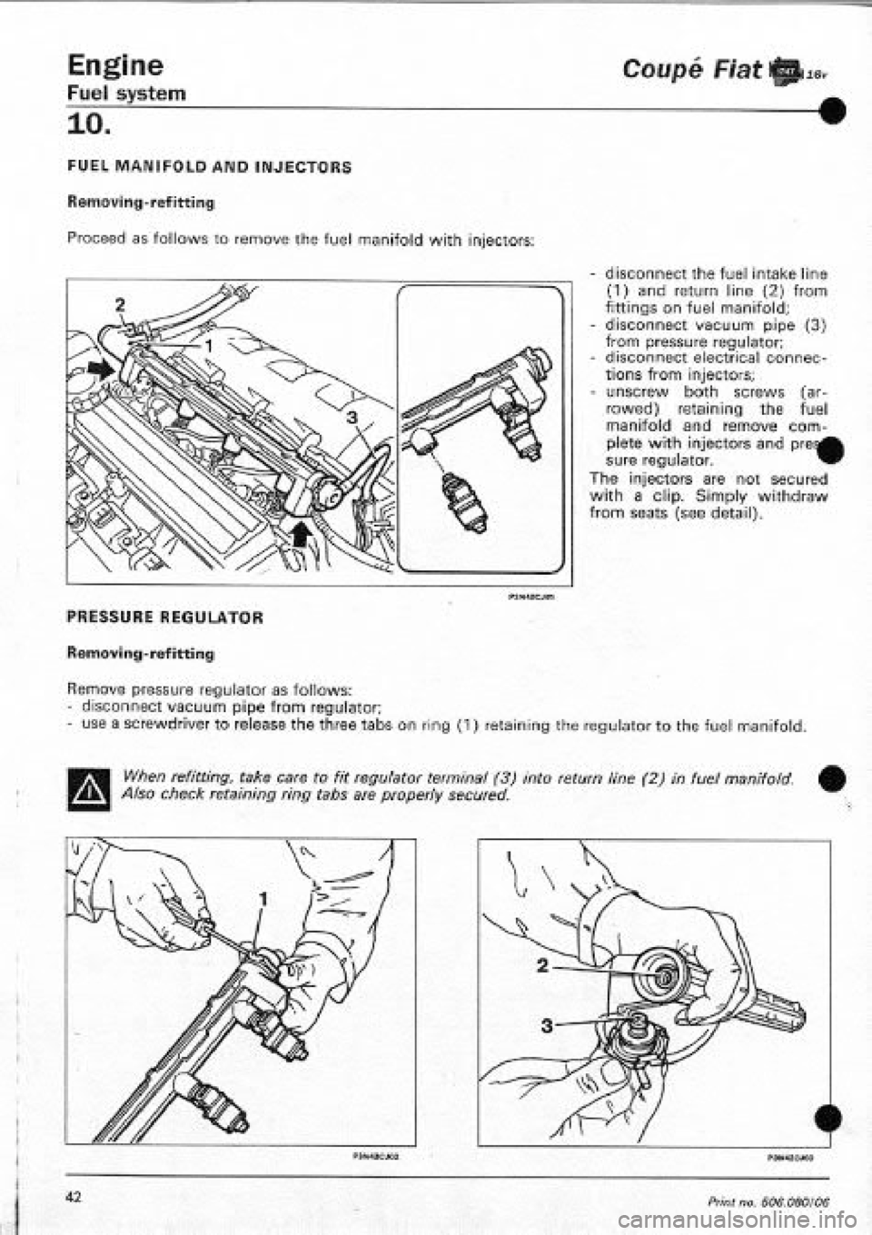 FIAT COUPE 1995  Workshop Manual 