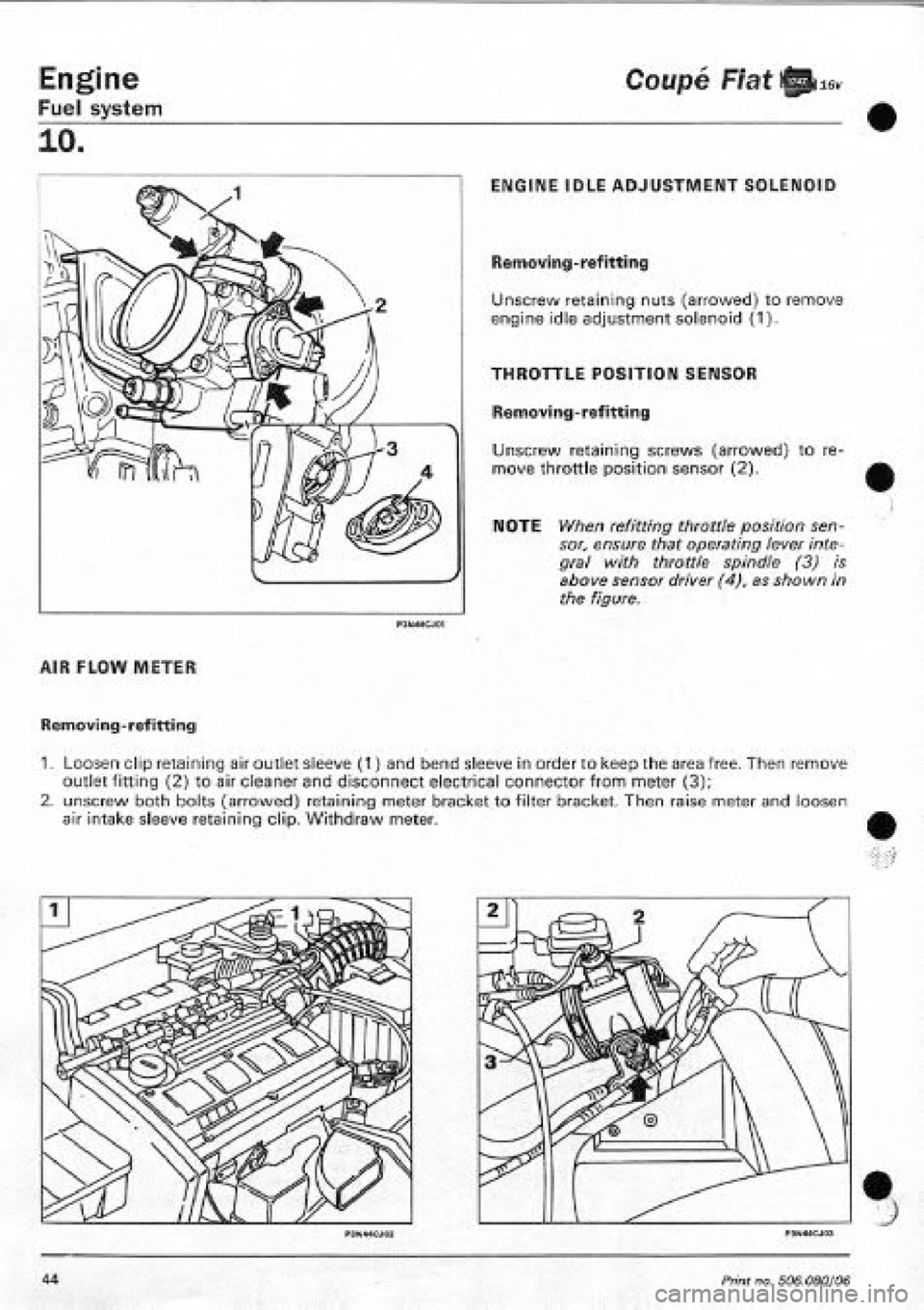 FIAT COUPE 1995  Workshop Manual 