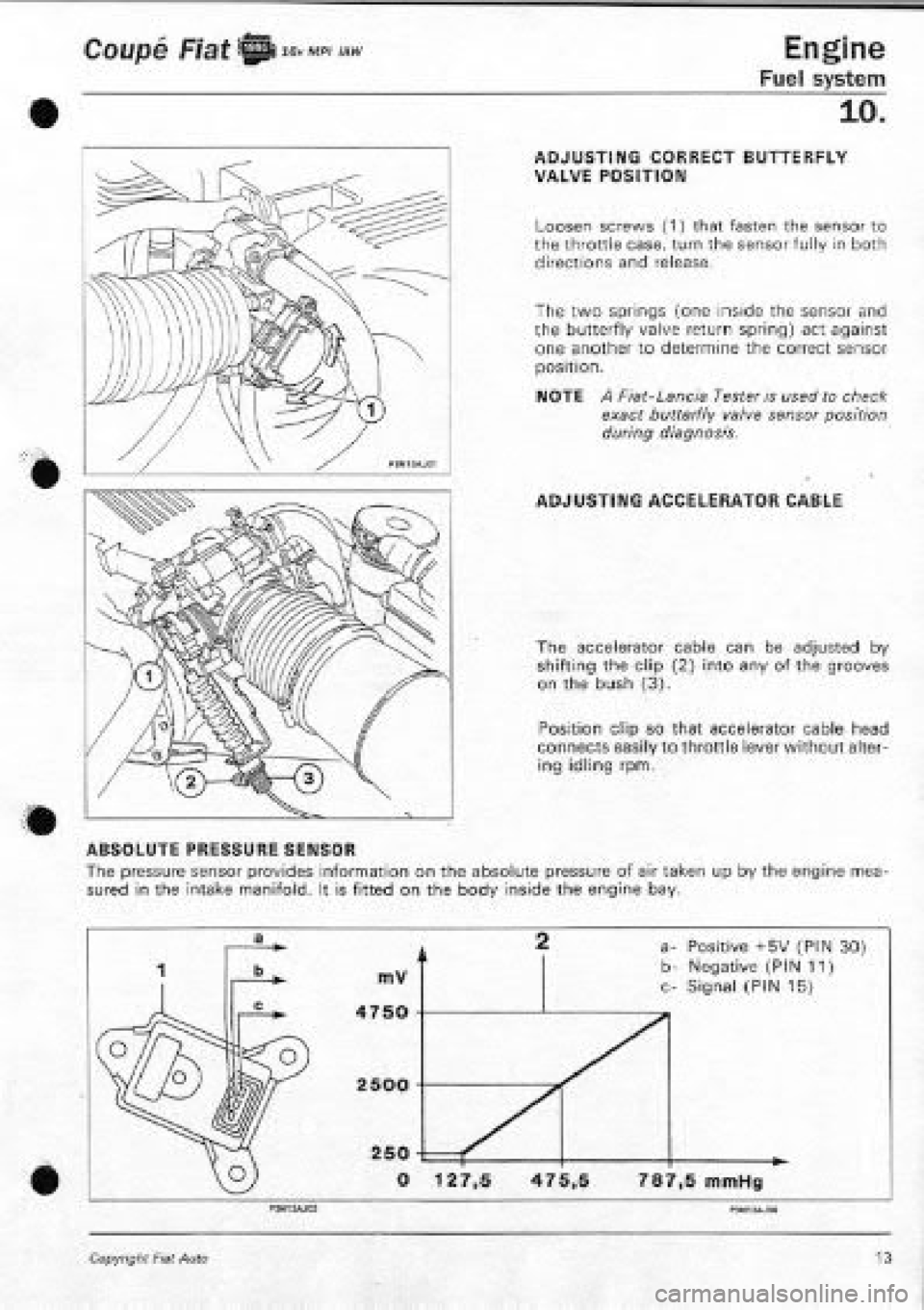 FIAT COUPE 1995 Workshop Manual FIAT COUPE 1995 Workshop Manual