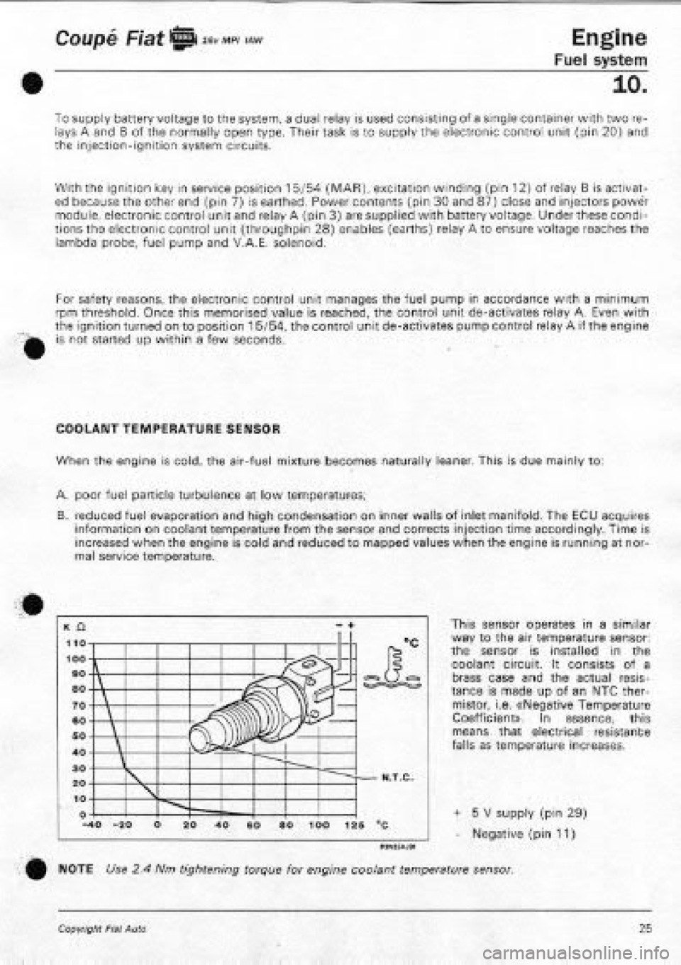 FIAT COUPE 1995 Workshop Manual FIAT COUPE 1995 Workshop Manual