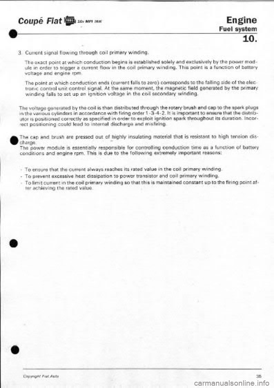 FIAT COUPE 1995 Workshop Manual FIAT COUPE 1995 Workshop Manual