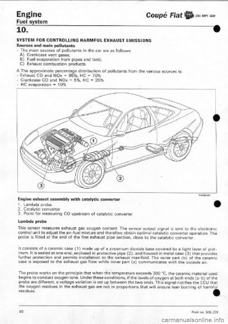 FIAT COUPE 1995 Workshop Manual FIAT COUPE 1995 Workshop Manual