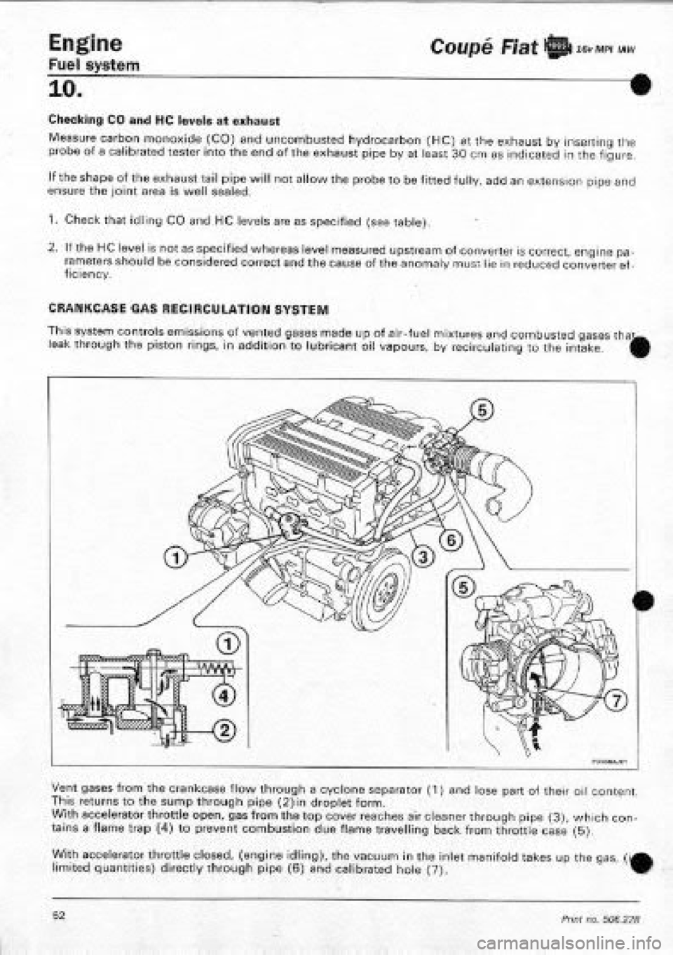 FIAT COUPE 1995 Workshop Manual FIAT COUPE 1995 Workshop Manual