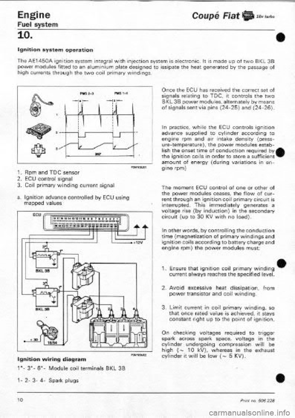 FIAT COUPE 1995 Workshop Manual FIAT COUPE 1995 Workshop Manual