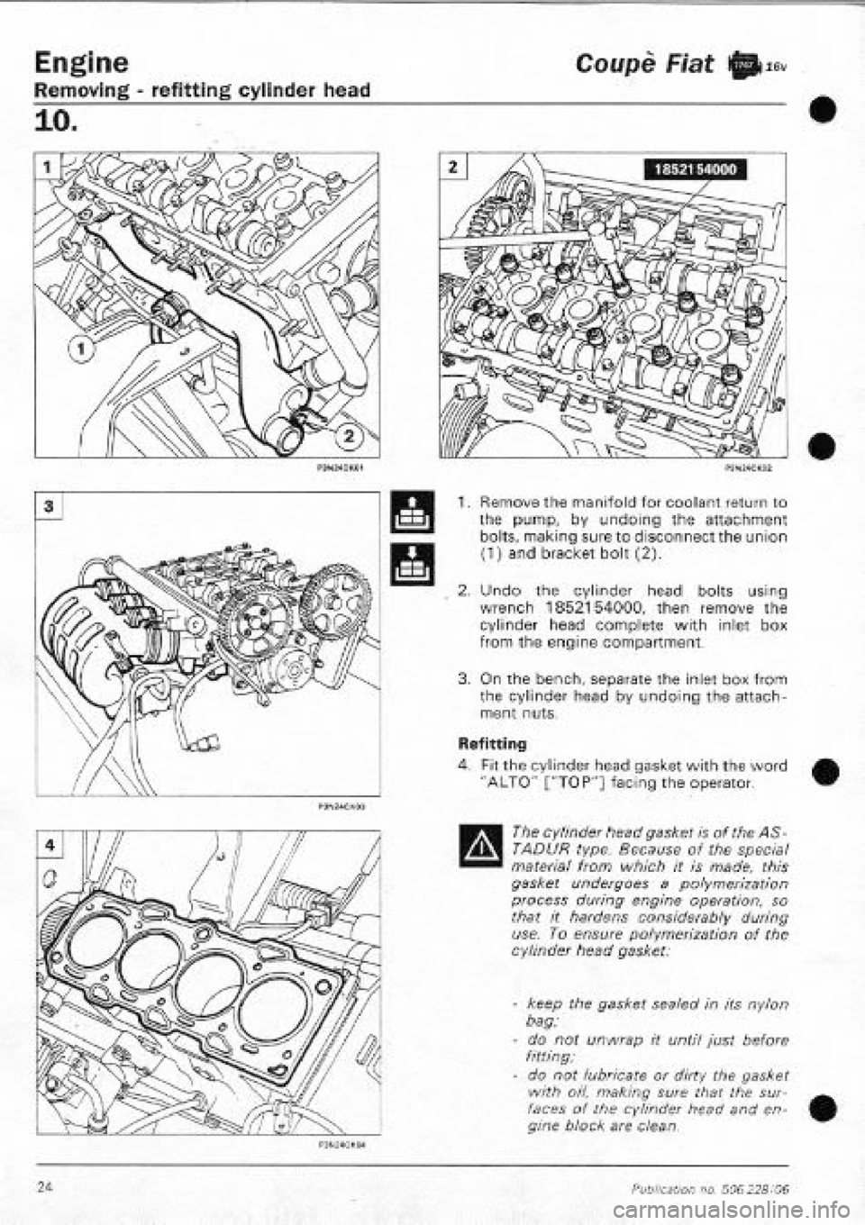FIAT COUPE 1995 Workshop Manual FIAT COUPE 1995 Workshop Manual