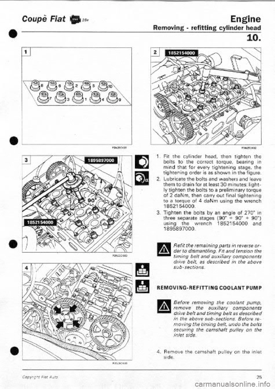 FIAT COUPE 1995 Workshop Manual FIAT COUPE 1995 Workshop Manual