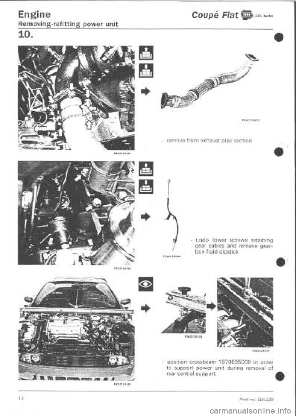 FIAT COUPE 1995 Workshop Manual FIAT COUPE 1995 Workshop Manual