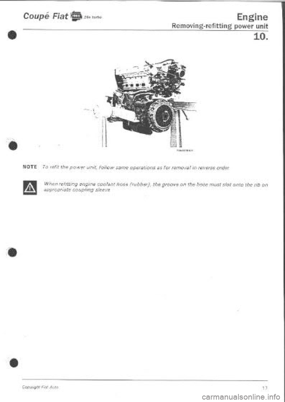 FIAT COUPE 1995 Workshop Manual FIAT COUPE 1995 Workshop Manual