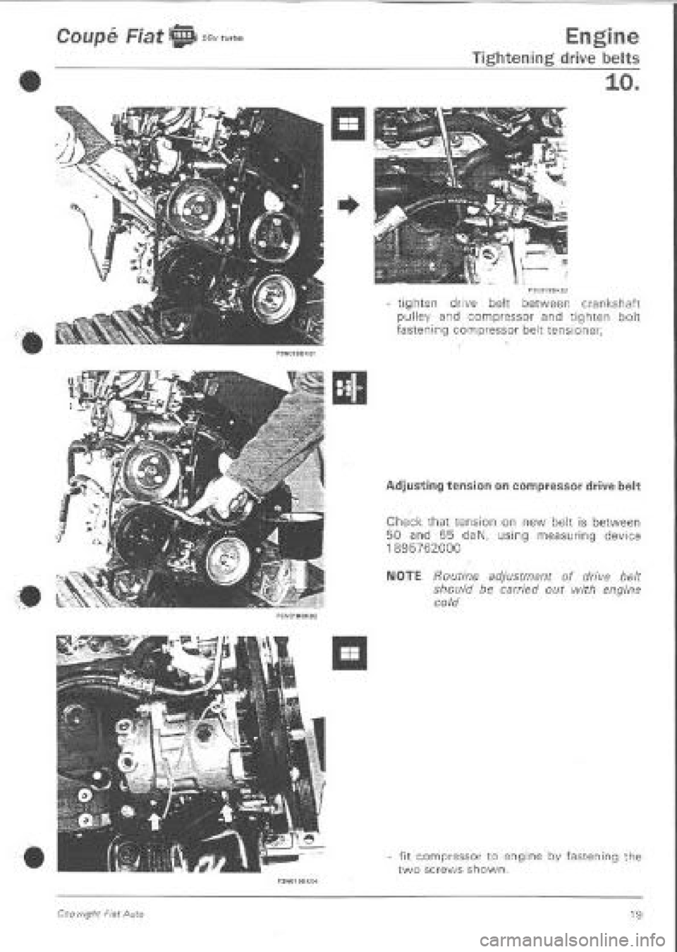 FIAT COUPE 1995 Workshop Manual FIAT COUPE 1995 Workshop Manual