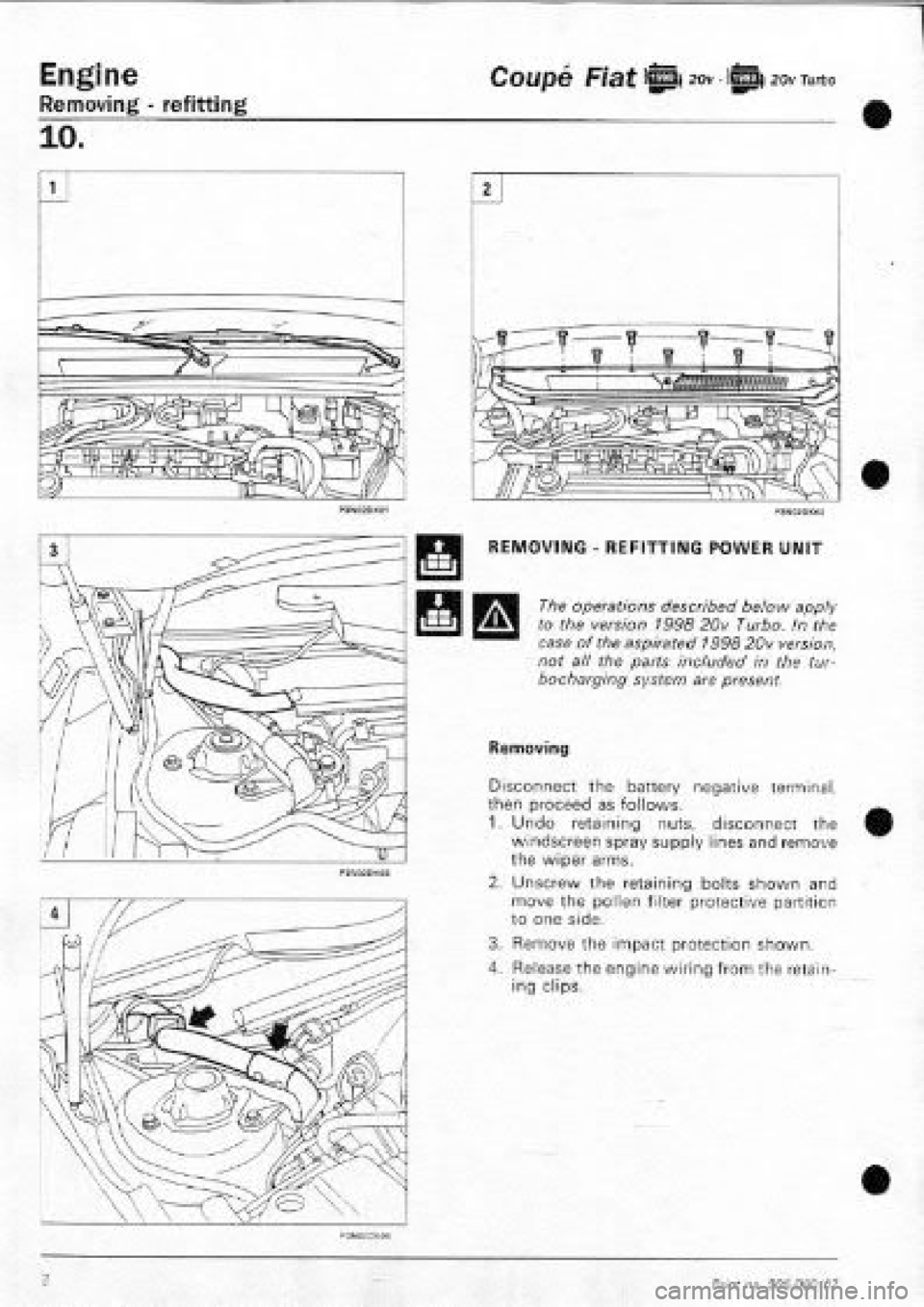 FIAT COUPE 1995 Workshop Manual FIAT COUPE 1995 Workshop Manual