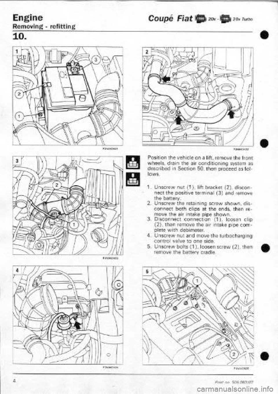 FIAT COUPE 1995 Workshop Manual FIAT COUPE 1995 Workshop Manual