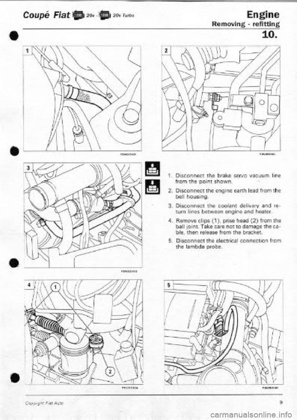 FIAT COUPE 1995 Workshop Manual FIAT COUPE 1995 Workshop Manual
