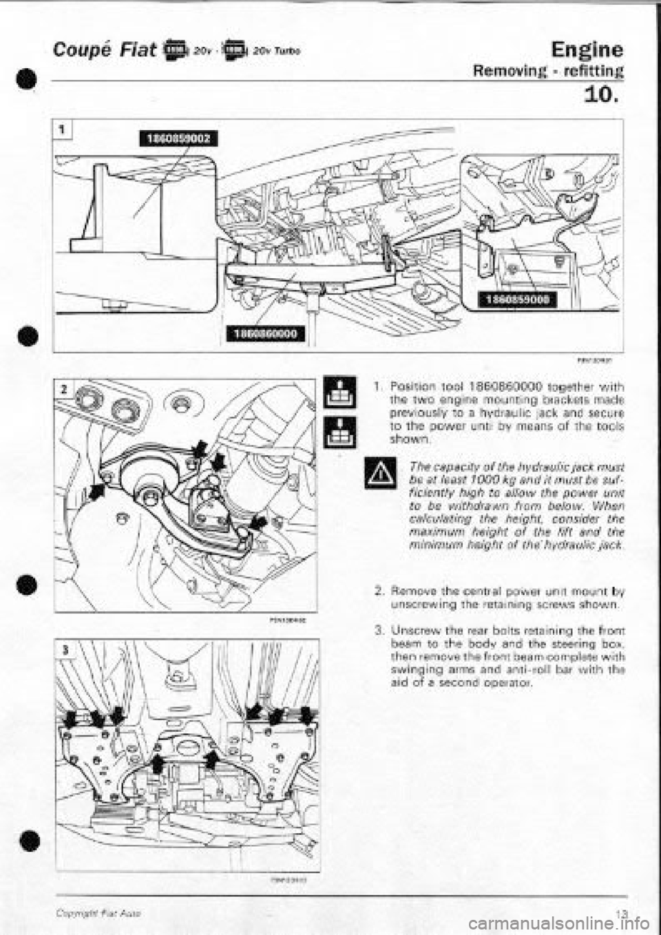 FIAT COUPE 1995 Workshop Manual FIAT COUPE 1995 Workshop Manual