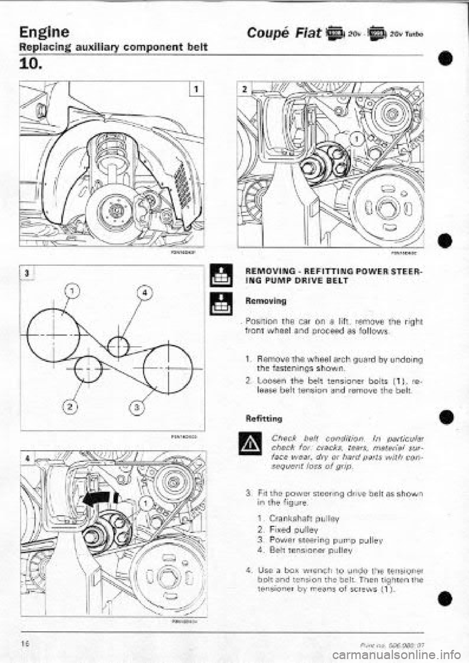 FIAT COUPE 1995 Workshop Manual FIAT COUPE 1995 Workshop Manual