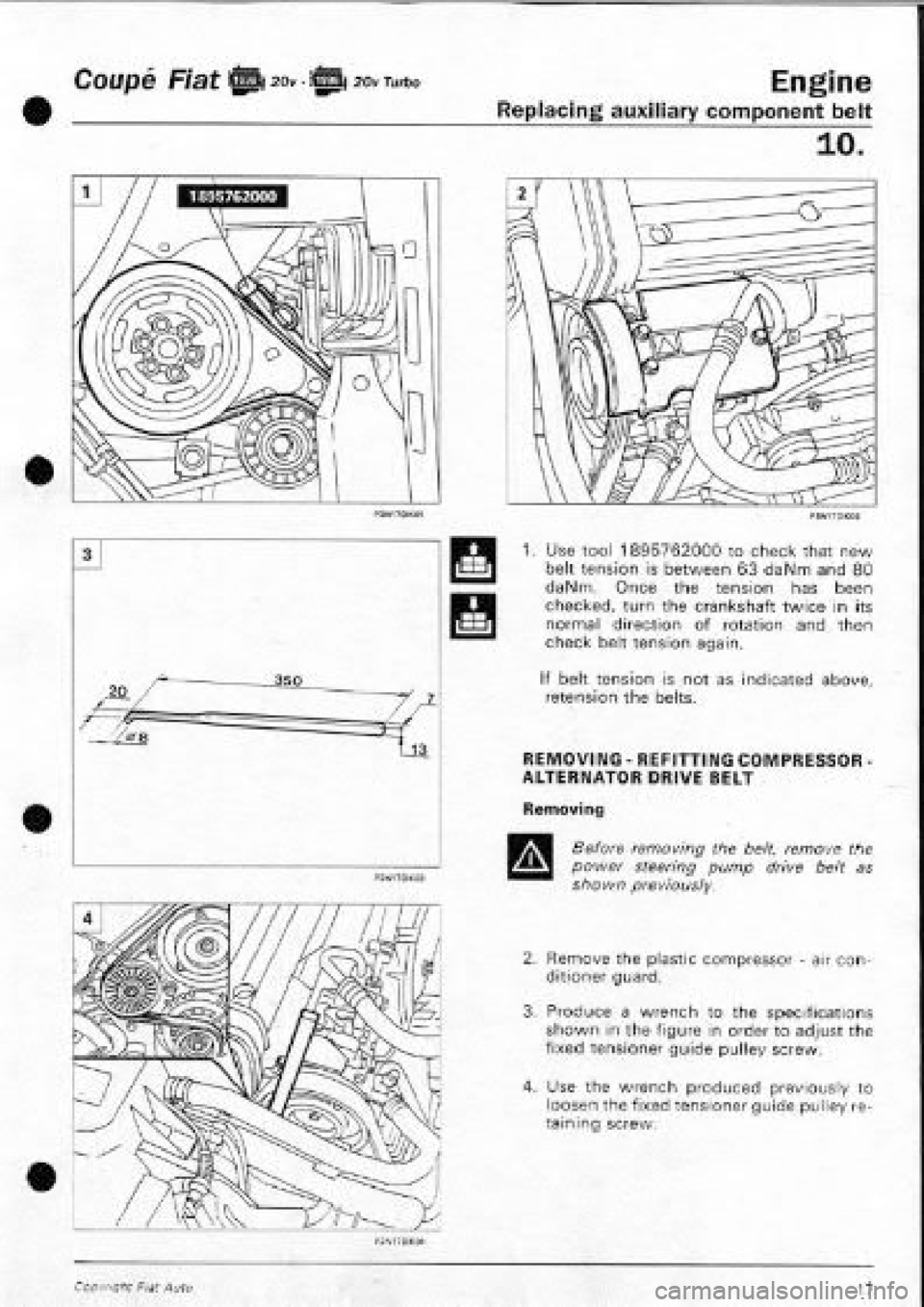 FIAT COUPE 1995 Workshop Manual FIAT COUPE 1995 Workshop Manual