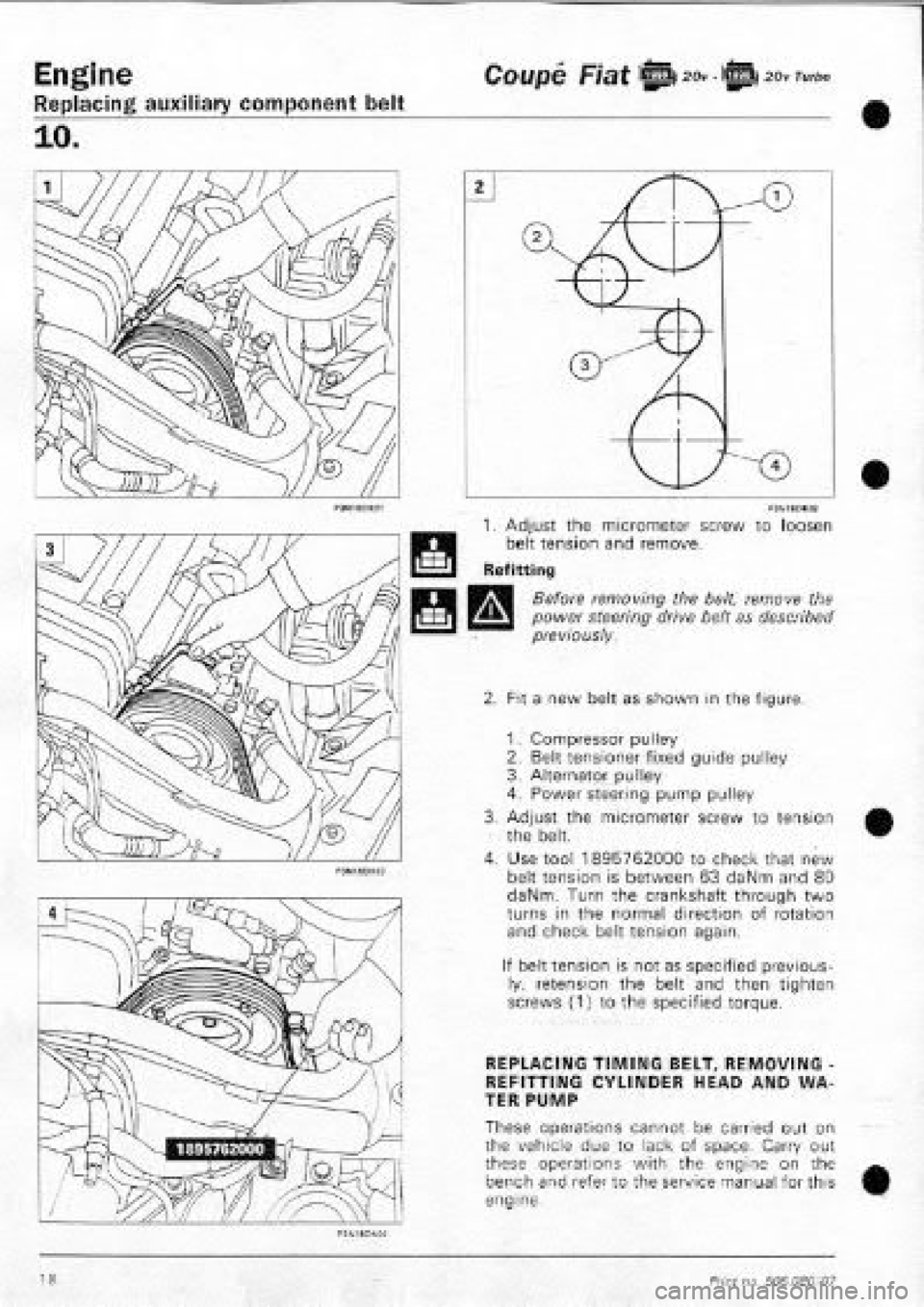 FIAT COUPE 1995 Workshop Manual FIAT COUPE 1995 Workshop Manual