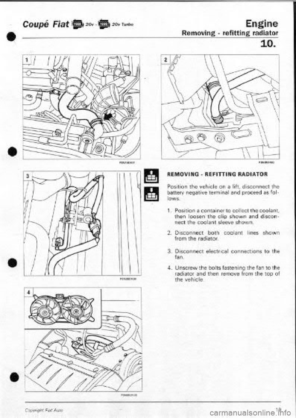 FIAT COUPE 1995 Workshop Manual FIAT COUPE 1995 Workshop Manual