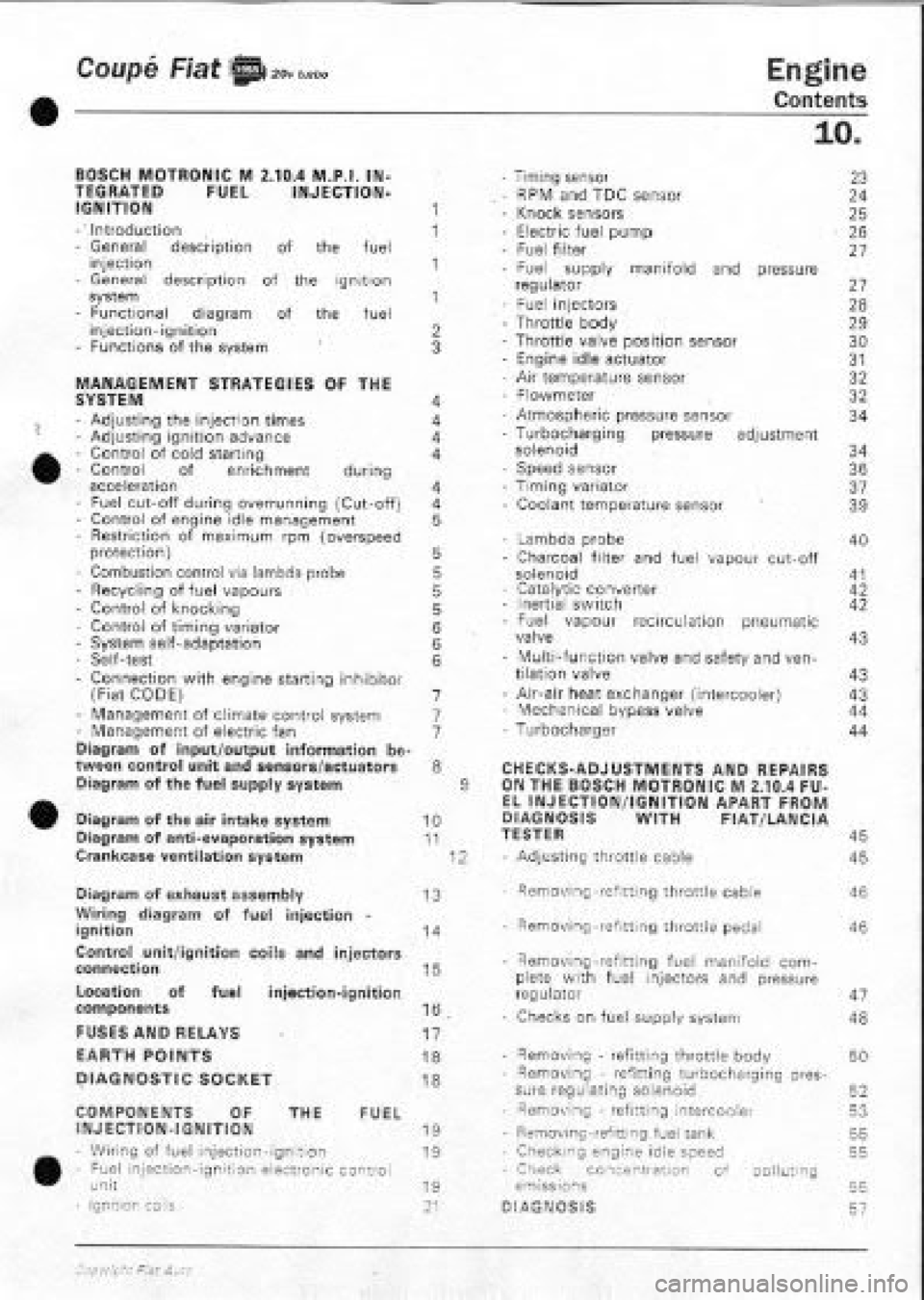 FIAT COUPE 1995 Workshop Manual FIAT COUPE 1995 Workshop Manual