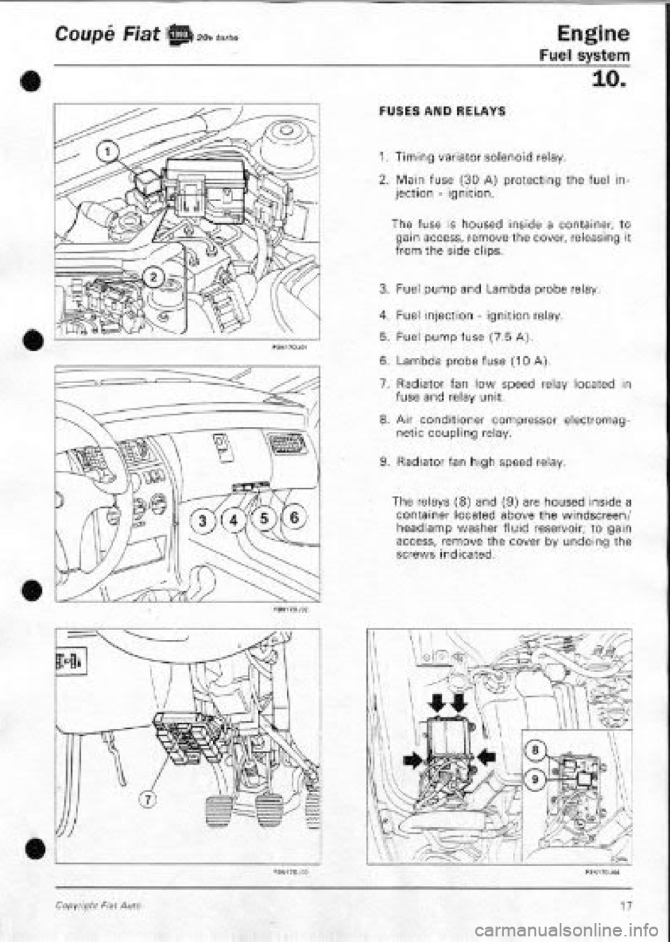 FIAT COUPE 1995 Workshop Manual FIAT COUPE 1995 Workshop Manual
