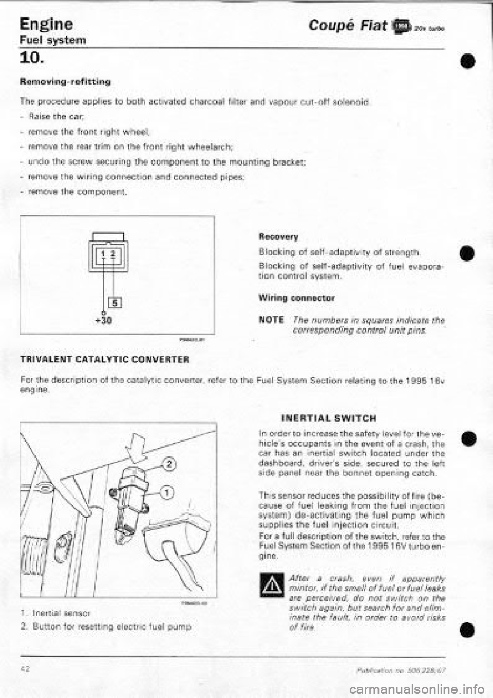 FIAT COUPE 1995 Workshop Manual FIAT COUPE 1995 Workshop Manual