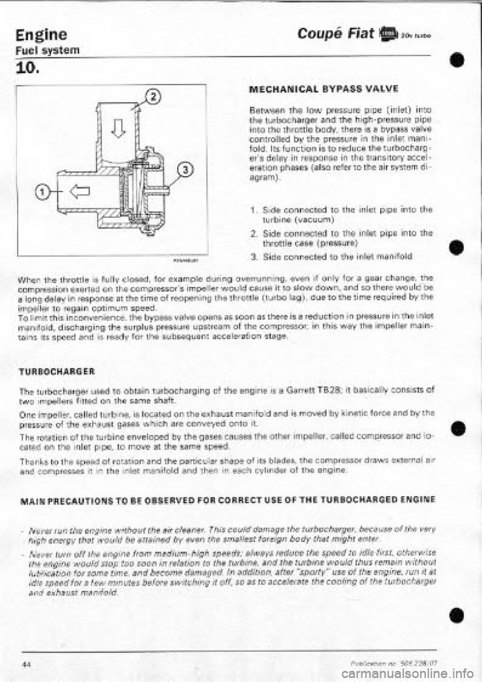 FIAT COUPE 1995 Workshop Manual FIAT COUPE 1995 Workshop Manual
