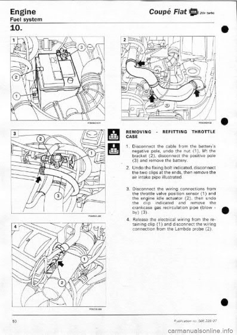 FIAT COUPE 1995 Workshop Manual FIAT COUPE 1995 Workshop Manual