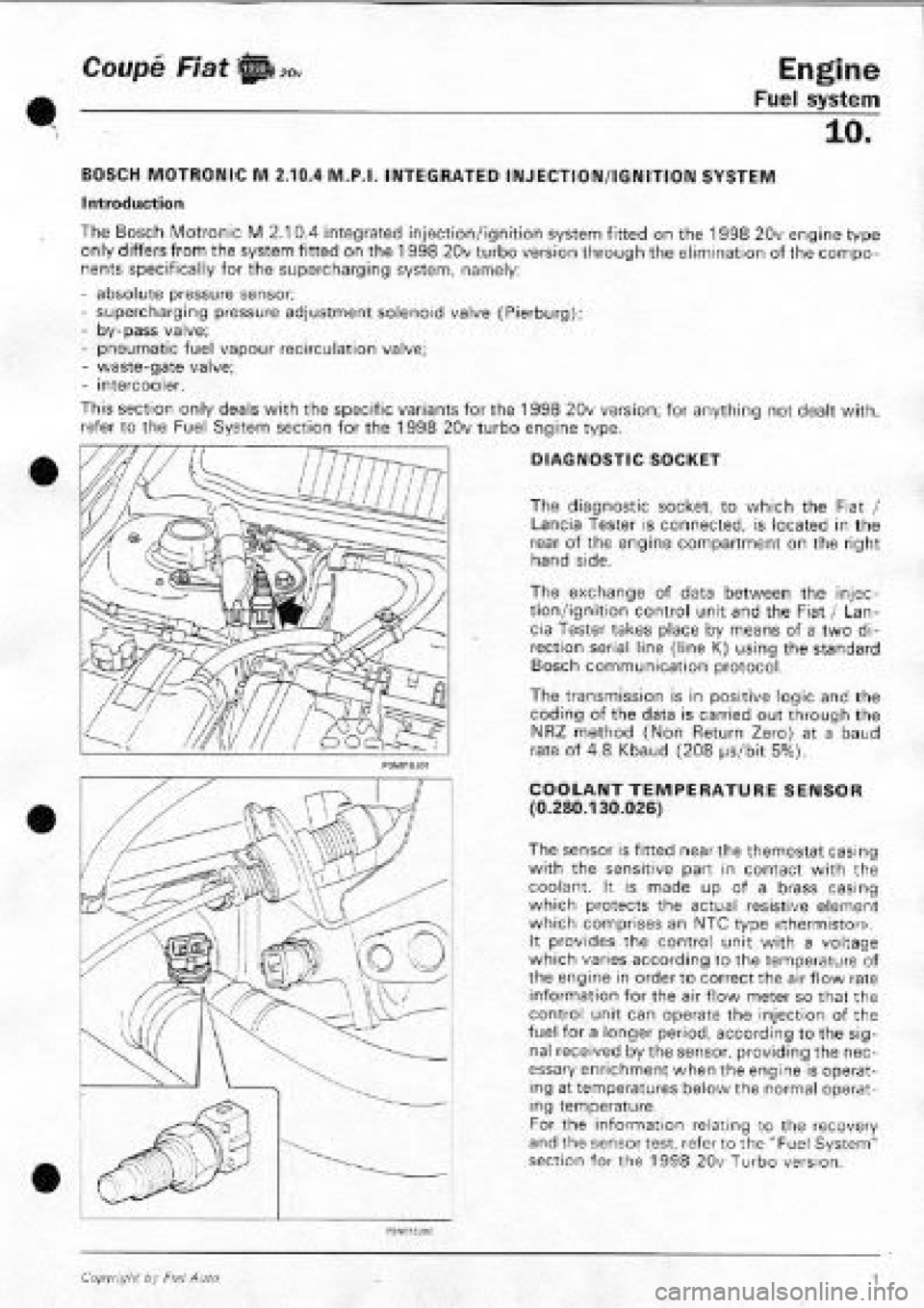 FIAT COUPE 1995 Workshop Manual FIAT COUPE 1995 Workshop Manual