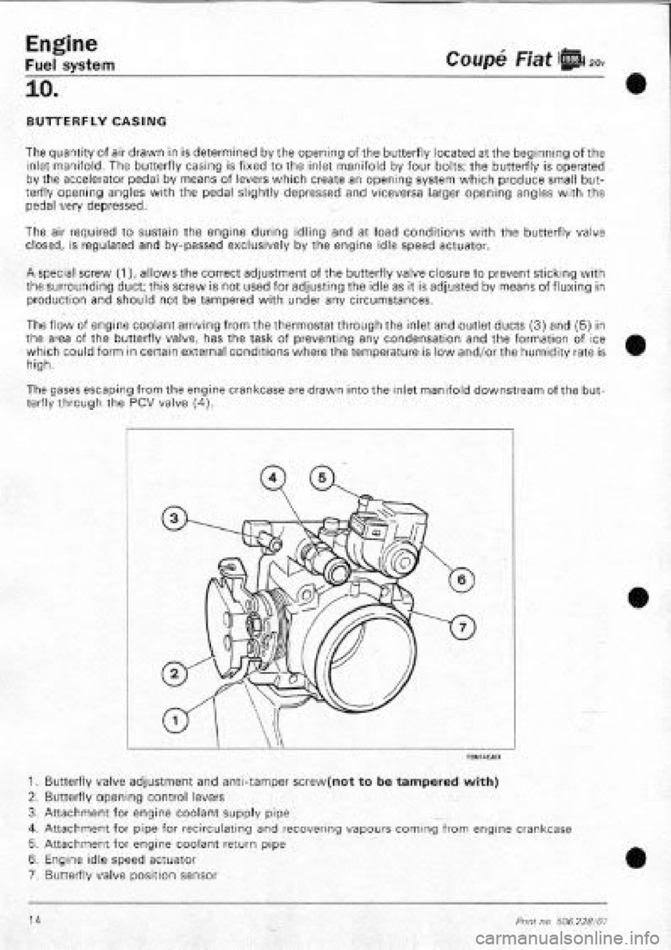 FIAT COUPE 1995 Workshop Manual FIAT COUPE 1995 Workshop Manual