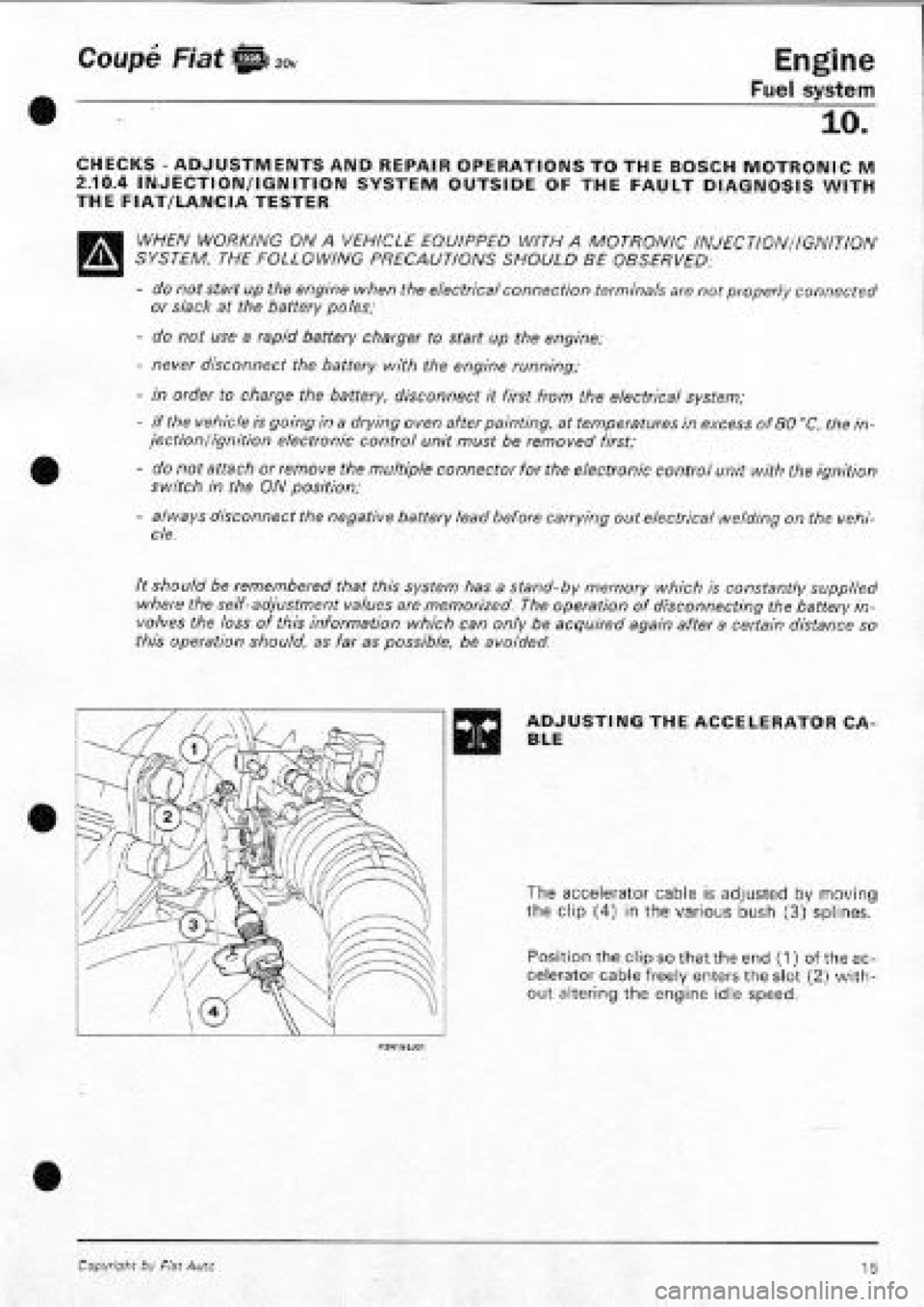 FIAT COUPE 1995 Workshop Manual FIAT COUPE 1995 Workshop Manual