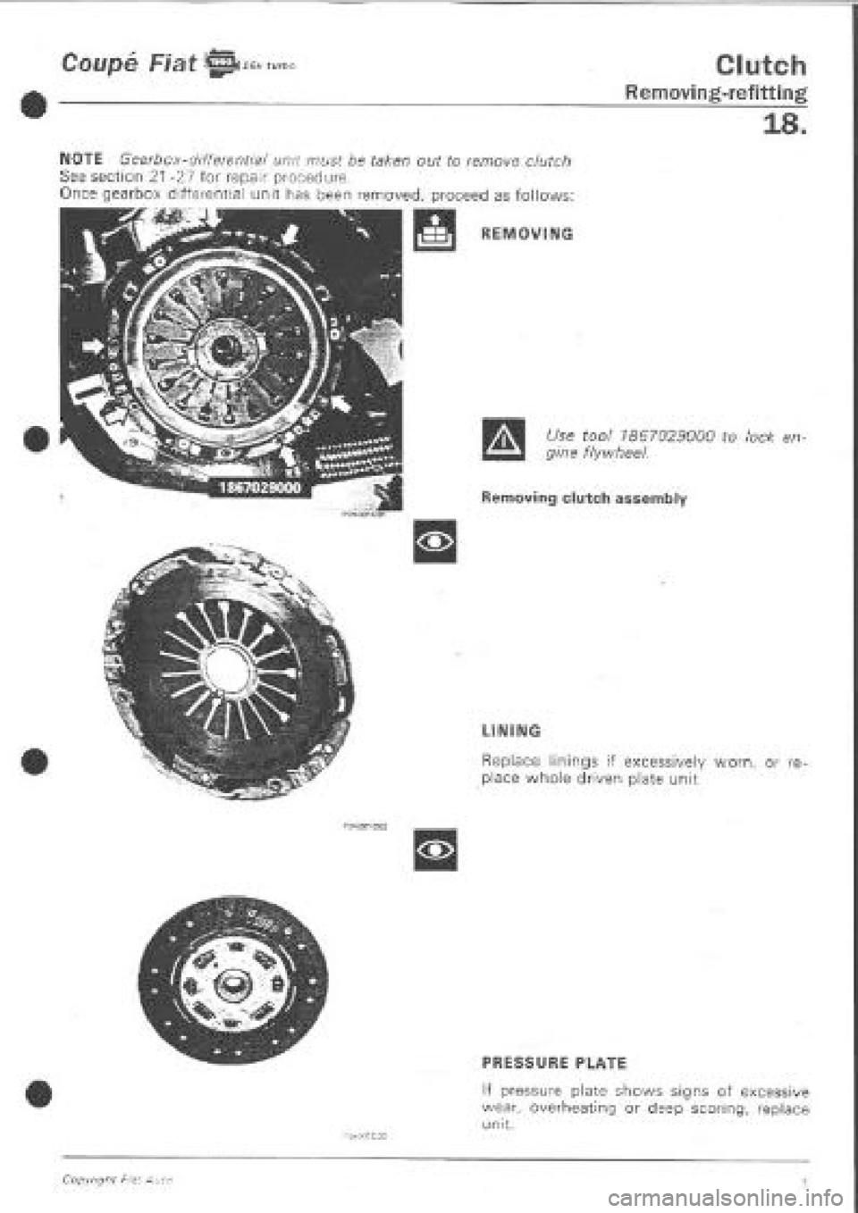 FIAT COUPE 1995 Workshop Manual FIAT COUPE 1995 Workshop Manual