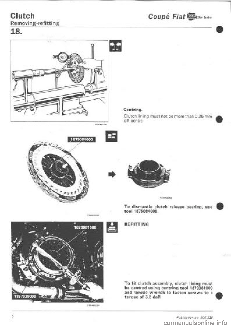 FIAT COUPE 1995 Workshop Manual FIAT COUPE 1995 Workshop Manual