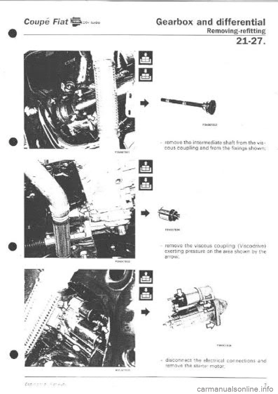 FIAT COUPE 1995 Workshop Manual FIAT COUPE 1995 Workshop Manual