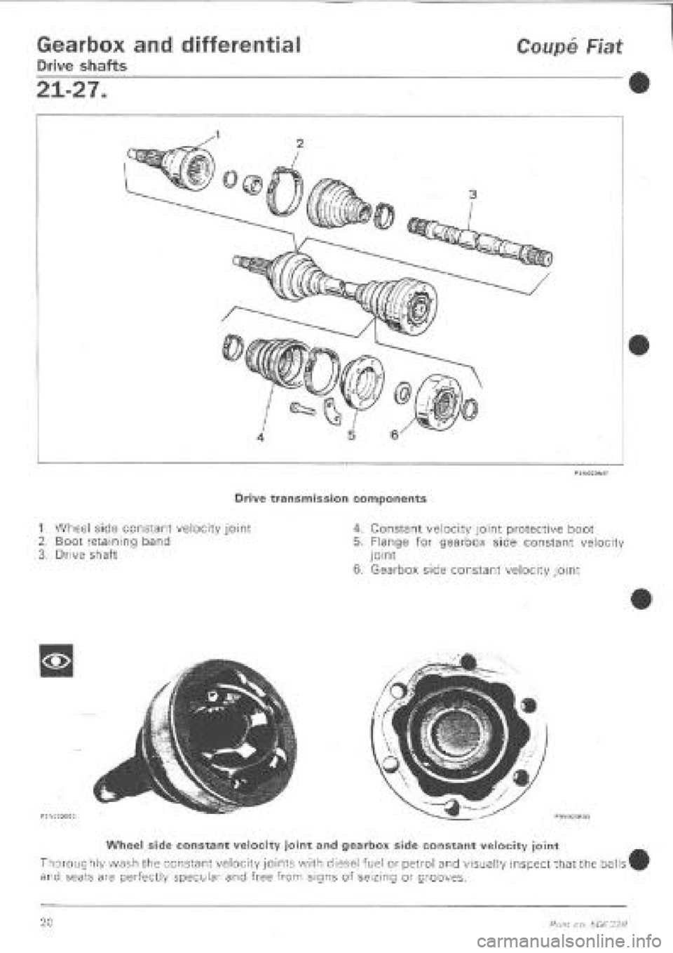 FIAT COUPE 1995  Workshop Manual 