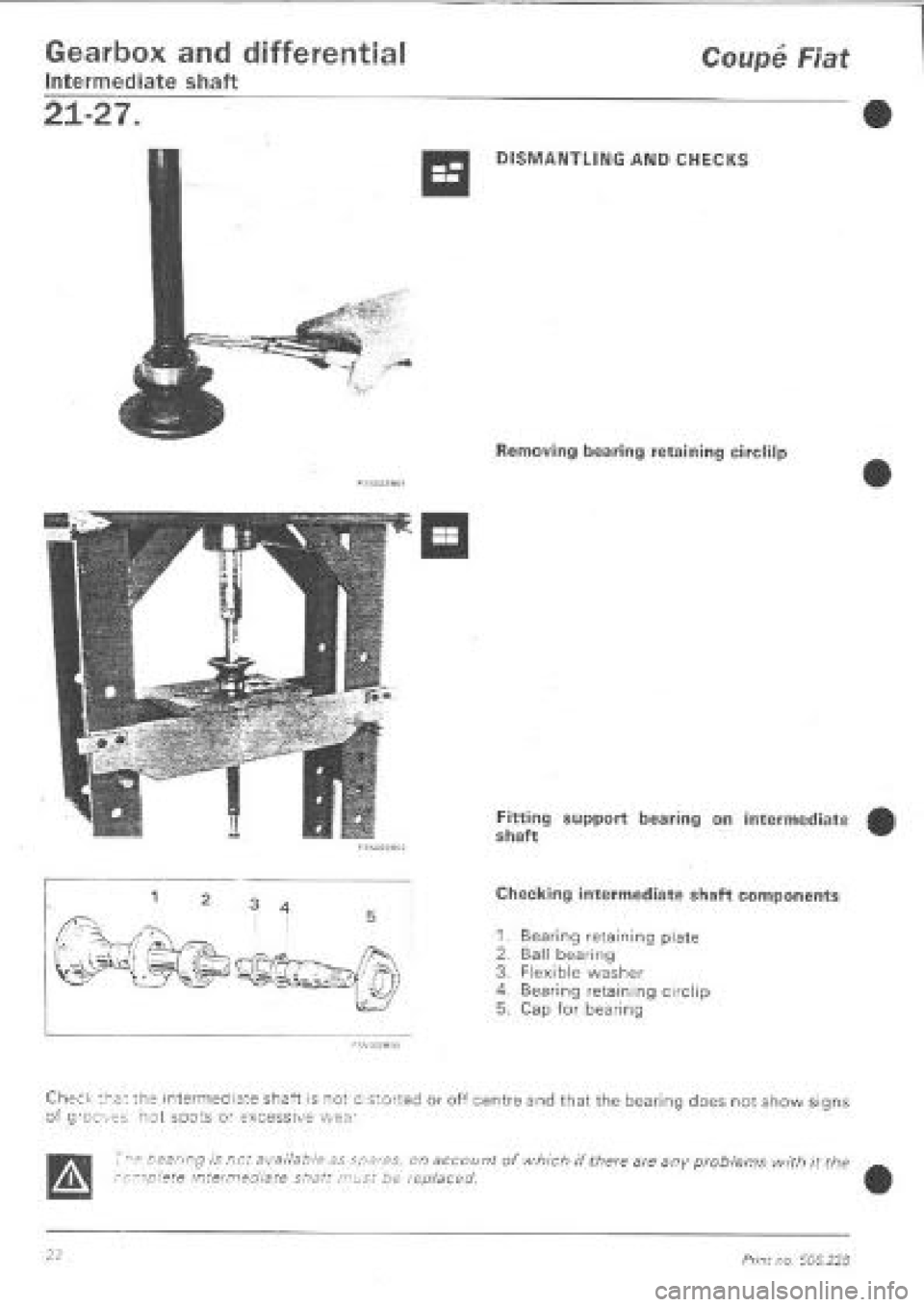FIAT COUPE 1995  Workshop Manual 