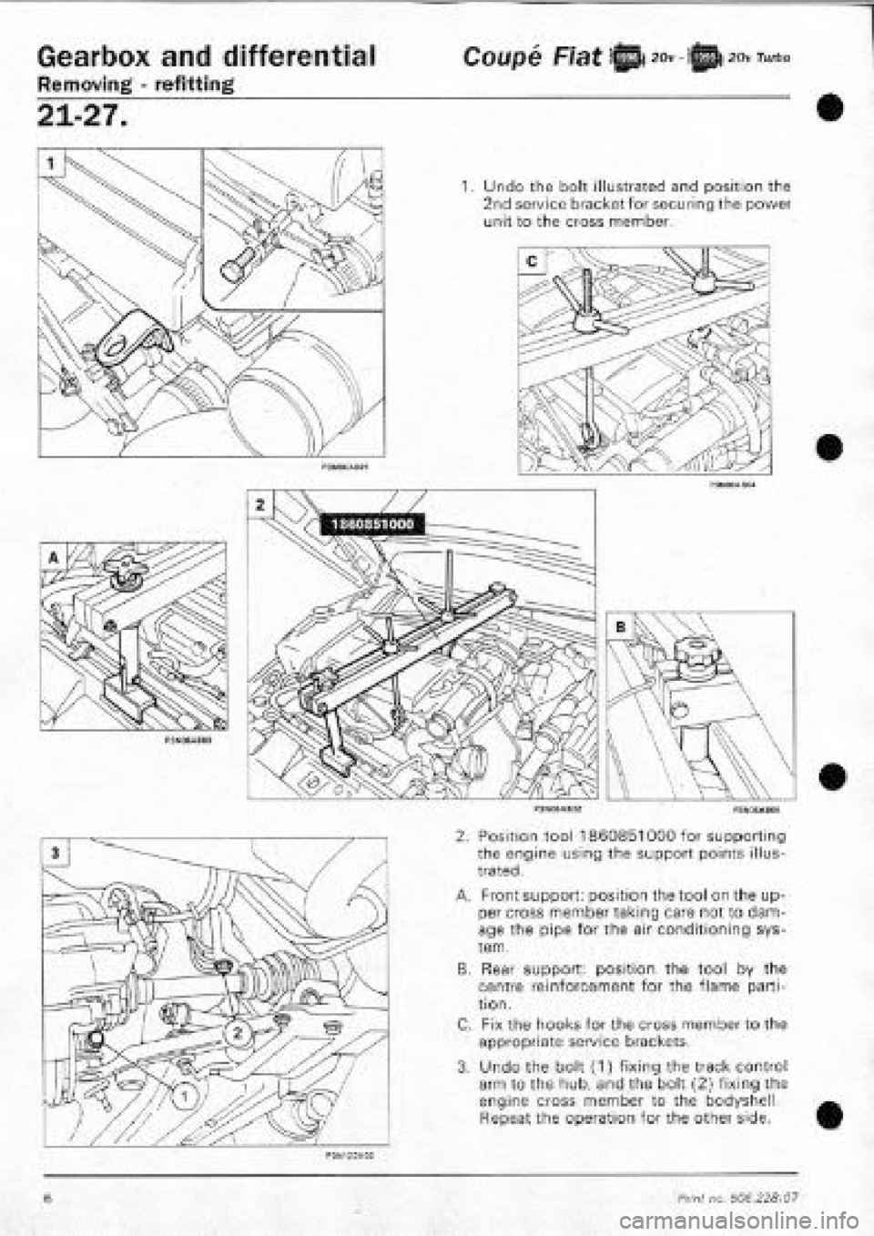 FIAT COUPE 1995 Workshop Manual FIAT COUPE 1995 Workshop Manual