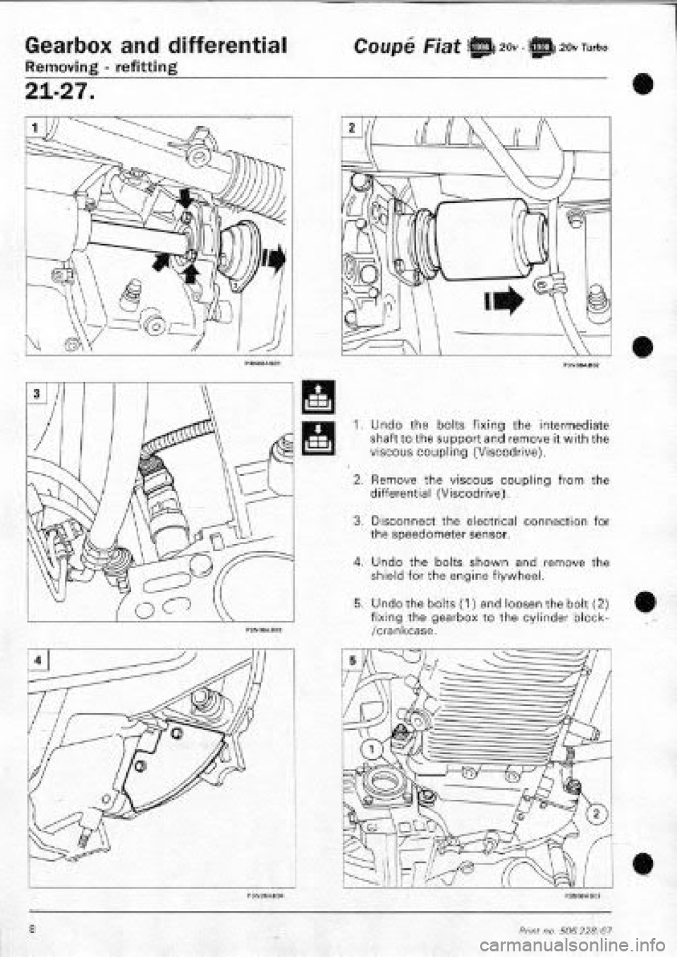 FIAT COUPE 1995 Workshop Manual FIAT COUPE 1995 Workshop Manual