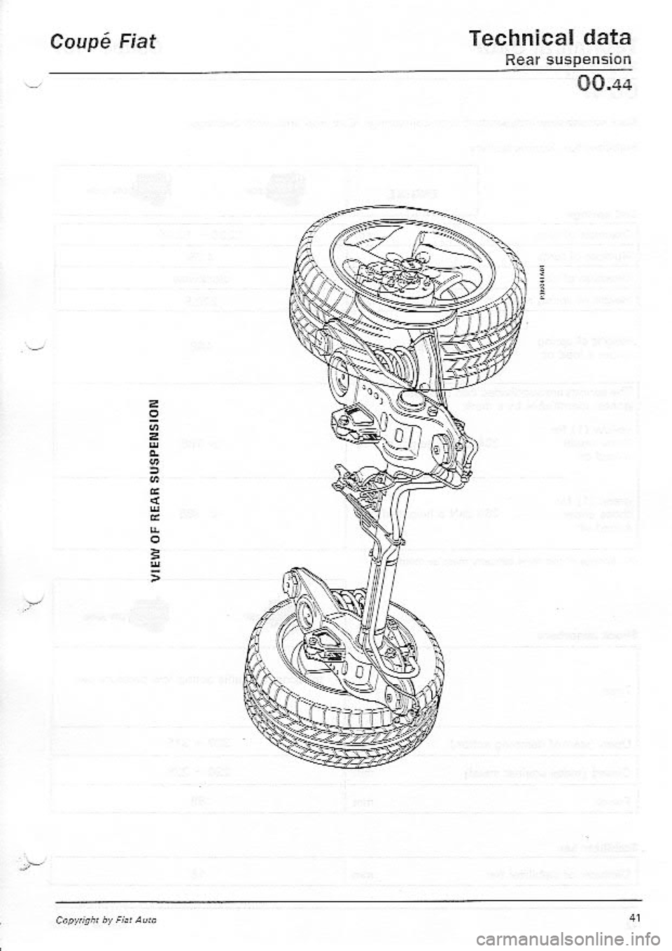 FIAT COUPE 1995 Service Manual FIAT COUPE 1995 Service Manual