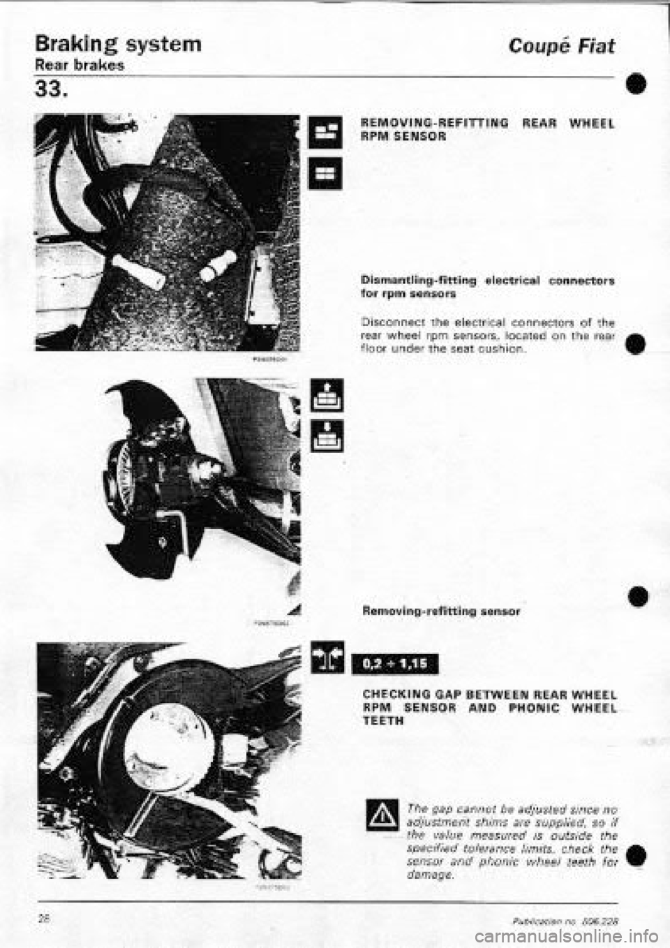 FIAT COUPE 1995 Workshop Manual FIAT COUPE 1995 Workshop Manual